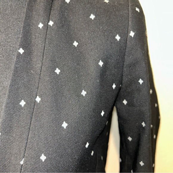 Armani Exchange Black Patterned Women's Blazer Size 0 - Picture 9 of 10